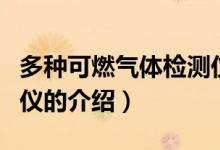多种可燃气体检测仪（关于多种可燃气体检测仪的介绍）