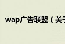 wap广告联盟（关于wap广告联盟的介绍）