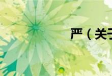 严（关于严的介绍）