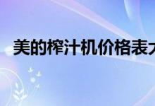 美的榨汁机价格表大全（美的榨汁机价格）