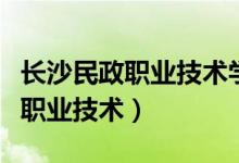 长沙民政职业技术学院单招录取线（长沙民政职业技术）