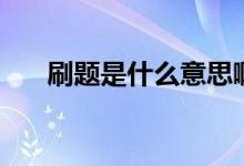刷题是什么意思啊(刷题是什么意思)