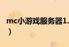 mc小游戏服务器1.16.5ip（mc小游戏服务器）