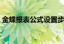 金蝶报表公式设置步骤（金蝶报表公式设置）