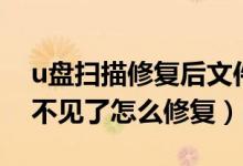 u盘扫描修复后文件不见了怎么恢复（cydia不见了怎么修复）