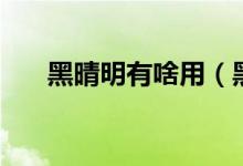 黑晴明有啥用（黑晴明的式神是什么）