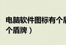 电脑软件图标有个盾牌原因（电脑软件图标有个盾牌）