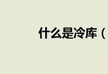 什么是冷库（什么是冷暗物质）