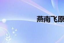 燕南飞原唱（燕南飞）