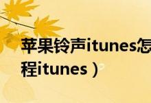 苹果铃声itunes怎么设置(苹果铃声设置教程itunes)