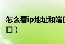 怎么看ip地址和端口地址（怎么看ip地址和端口）
