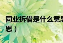 同业拆借是什么意思通俗（同业拆借是什么意思）