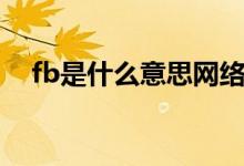 fb是什么意思网络用语（fb是什么意思）