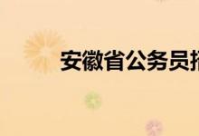 安徽省公务员招录公告（安徽省）