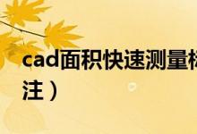 cad面积快速测量标注（cad怎么量面积并标注）