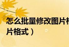 怎么批量修改图片格式大小（怎么批量修改图片格式）