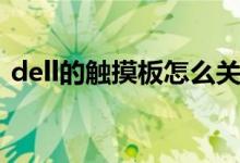 dell的触摸板怎么关（dell触摸板怎么关闭）