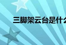 三脚架云台是什么意思（三脚架云台）