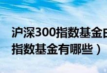 沪深300指数基金由哪些股票组成（沪深300指数基金有哪些）
