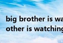 big brother is watching you翻译（big brother is watching you）