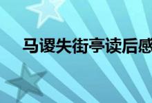 马谡失街亭读后感500字（马谡失街亭）