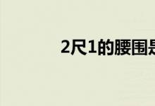 2尺1的腰围是多少码（2尺1）