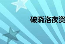 破晓洛夜资源（破晓洛夜）