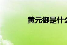 黄元御是什么流派（黄元御）
