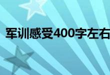 军训感受400字左右初一（军训感受400字）