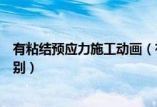 有粘结预应力施工动画（有粘结预应力和无粘结预应力的区别）