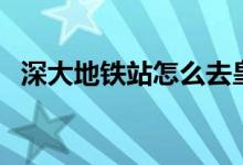 深大地铁站怎么去皇岗口岸（深大地铁站）