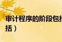 审计程序的阶段包括什么（审计程序的阶段包括）