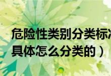 危险性类别分类标准2022（产品类别指什么 具体怎么分类的）