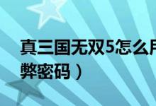 真三国无双5怎么用修改器（真三国无双5作弊密码）