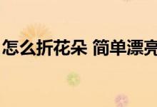 怎么折花朵 简单漂亮（怎么折花朵简单方法）