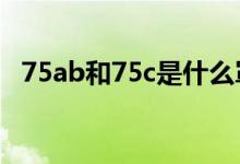 75ab和75c是什么罩杯（75c是什么罩杯）