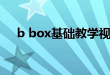 b box基础教学视频（b box基础教学）