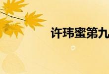 许玮蜜第九节课（许玮蜜）