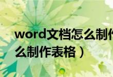 word文档怎么制作表格斜线（word文档怎么制作表格）