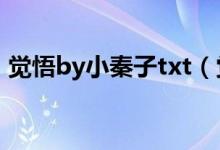 觉悟by小秦子txt（觉悟by小秦子在线阅读）