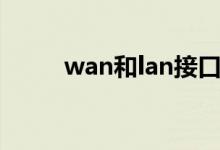 wan和lan接口区别（wan和lan）