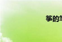 筝的笔顺（筝）