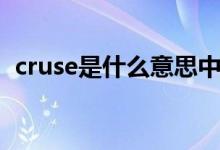 cruse是什么意思中文（cruse是什么意思）