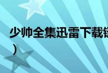 少帅全集迅雷下载链接（少帅电视剧迅雷下载）
