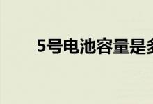 5号电池容量是多少（5号电池容量）