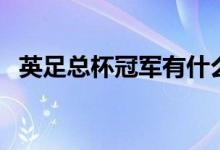英足总杯冠军有什么好处（英足总杯冠军）