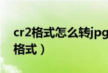cr2格式怎么转jpg格式(cr2怎么转换成jpg格式)