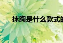 抹胸是什么款式的衣服（抹胸是什么）