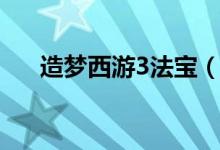 造梦西游3法宝(造梦西游3法宝大全)