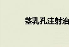 茎乳孔注射治疗面瘫（茎乳孔）